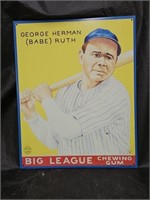 Babe Ruth Big League Chewing Gum Adv Sign