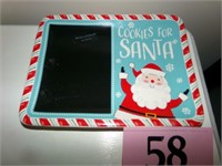 COOKIES FOR SANTA PLATE WITH CHALK BOARD