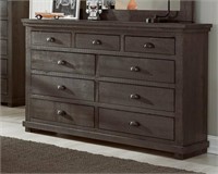 1 Willow Drawer Dresser in Distressed Dark Gray -