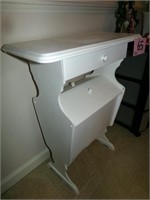 WHITE PAINTED TELEPHONE TABLE