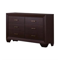 1 Coaster Fenbrook 6 Drawer Dresser Dark Cocoa