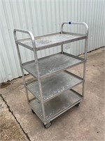 Aluminum cart on casters