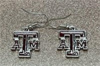 Texas A&M Aggies Pair of Earrings NEW