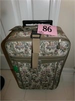 FLORAL FABRIC SUITCASE