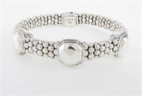 Lagos Sterling Silver Caviar Bracelet