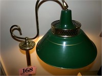FLOOR LAMP WITH GREEN METAL SHADE