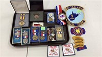 Military Lot/ 10 Medals/ Patches/ Bars & Pins