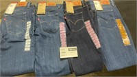 1 LOT 1-LEVIS WOMEN PANTS SIZE 27./ 2LEVIS WOMEN