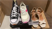 1 LOT 1- CONVERSE WOMEN SIZE 8.5./ 1-STEVE