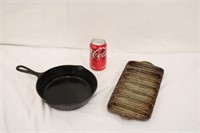 Aluminum Corn Stick Mold & Cast Iron Frying Pan