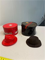 2 Vintage Stetson Miniature Salesman Sample Hats
