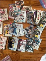 Mixed football and hockey cards lot
