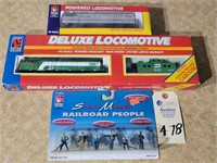 Deluxe Locomotive  w/Caboose, Powered Locomotive A