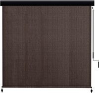 VICLLAX Outdoor Roller Shade, 8x8FT, Chocolate