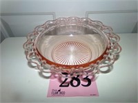 PINK DEPRESSION OPEN LACE BOWL