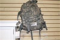 military bag with gear