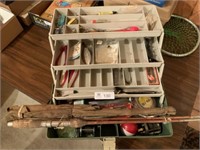 Tackle Box W/Contents, Fly Rod