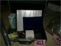 BRIEFCASE WITH OFFICE SUPPLIES