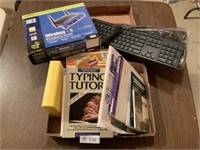Computer Books, Keyboard, Router
