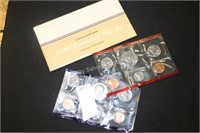 1986 US mint uncirculated coin set (display)