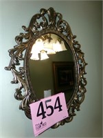 FRAMED OVAL MIRROR