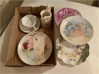 Hand Painted Plates, Cup