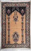 Persian Silk and Wool 4'6 x 2.7' Rug