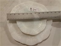 Opalescent Platter and Plates
