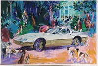 Leroy Neiman Serigraph, "Rendezvous a la Corvette"