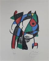 Joan Miro Lithograph, Untitled, Ed of 75