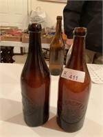Pair U. S. Brewery Bottle, BM
