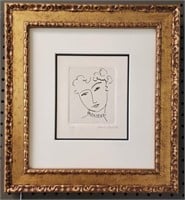After Matisse, Etching "La Pompadour"