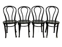 Set of 4 Black Ice Cream Chairs