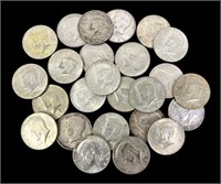 LARGE LOT OF SILVER CLAD KENNEDY HALF DOLLARS
