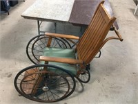 Antique Wheel Chair (2 Pictures) - See Desc