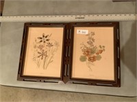 Picture Frames w/ Victorian Prints, Matching