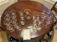 Fostoria Early 1900's Crystal Partial Set, See