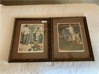2 Norman Rockwell Reproduction Prints