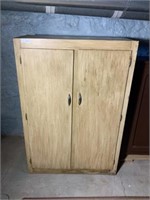 Modern Plywood Cabinet Woodgrain Paint 37" x 17"