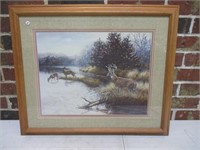 20x23 Framed Deer Print