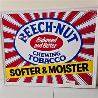Beech-Nut Metal Advertising Sign 21"x17"
