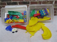 Rumble Roar Raceway & Big Loader Toys with Totes
