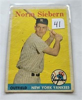 1958 Topps Norm Siebern 54