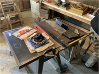 Craftsman 10" Table Saw w/Blades on Cart