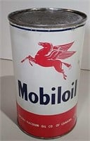 Unopened Mobil oil Motor Oil Can Pegasus