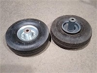 Two Tires W/ Rims 4.10/3.50-4