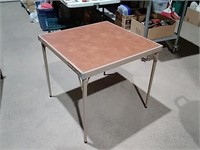 Folding Metal Table 30x30x27"H
