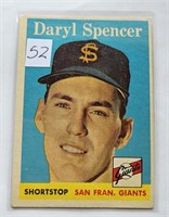 1958 Topps Daryl Spencer 68