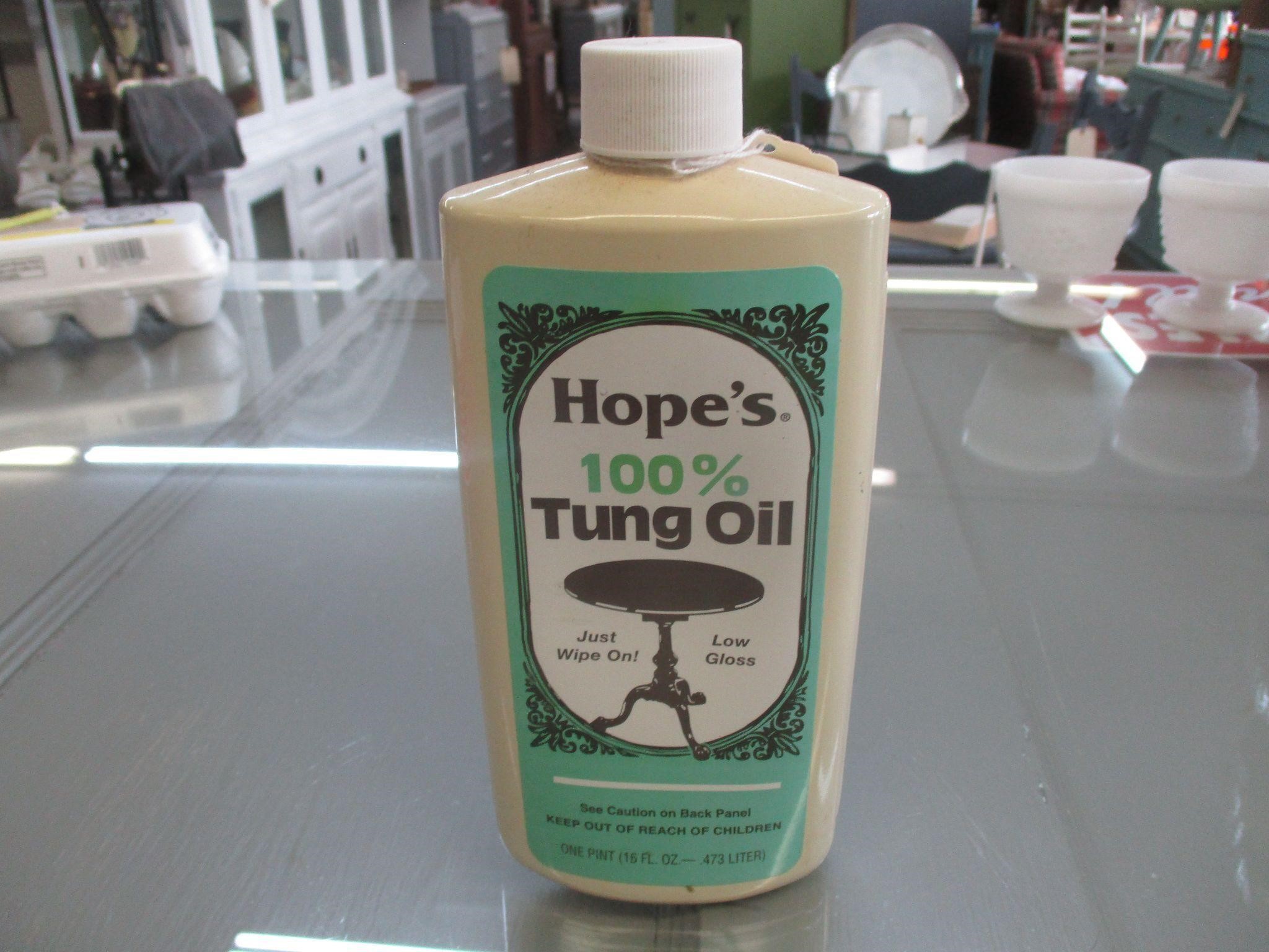 NEW Bottle of Hope's 100% Tung Oil