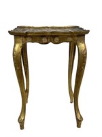Small Italian Gold Gilt Side Table
